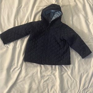 First Impressions Quilted Navy Kids Puffer Jacket